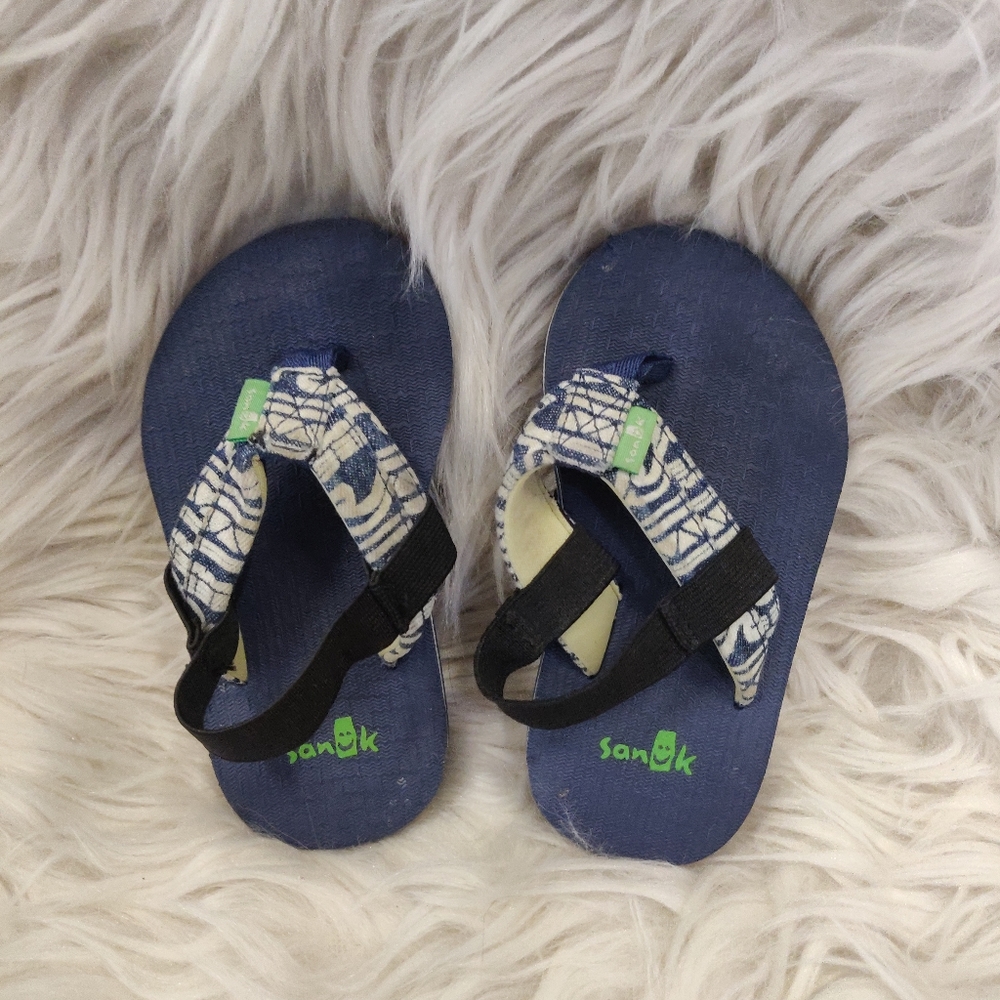 Sanuk Toddler Elastic Back Flip Flop Sandals